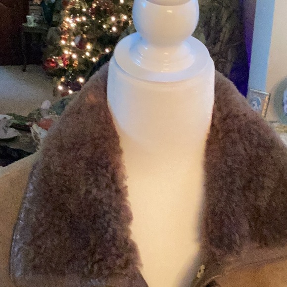 Shearling Brown suede coat - Picture 2 of 14